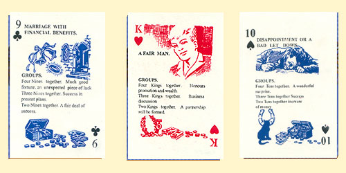 Fortune Telling Cards layout