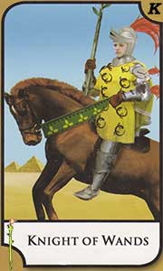 Wimbledon 2022 Tarot Card for Carlos Alcaraz Garfia, Knight of Wands