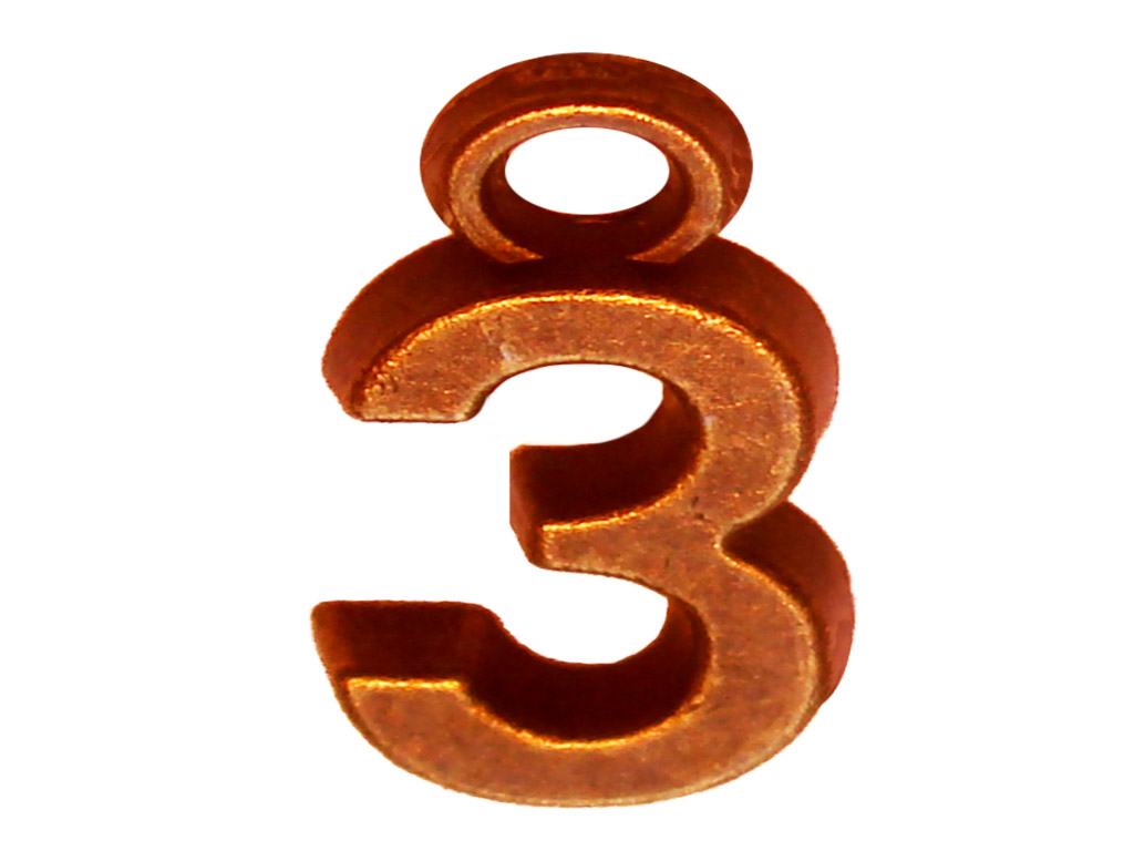 Lucky Number Pendant, 3