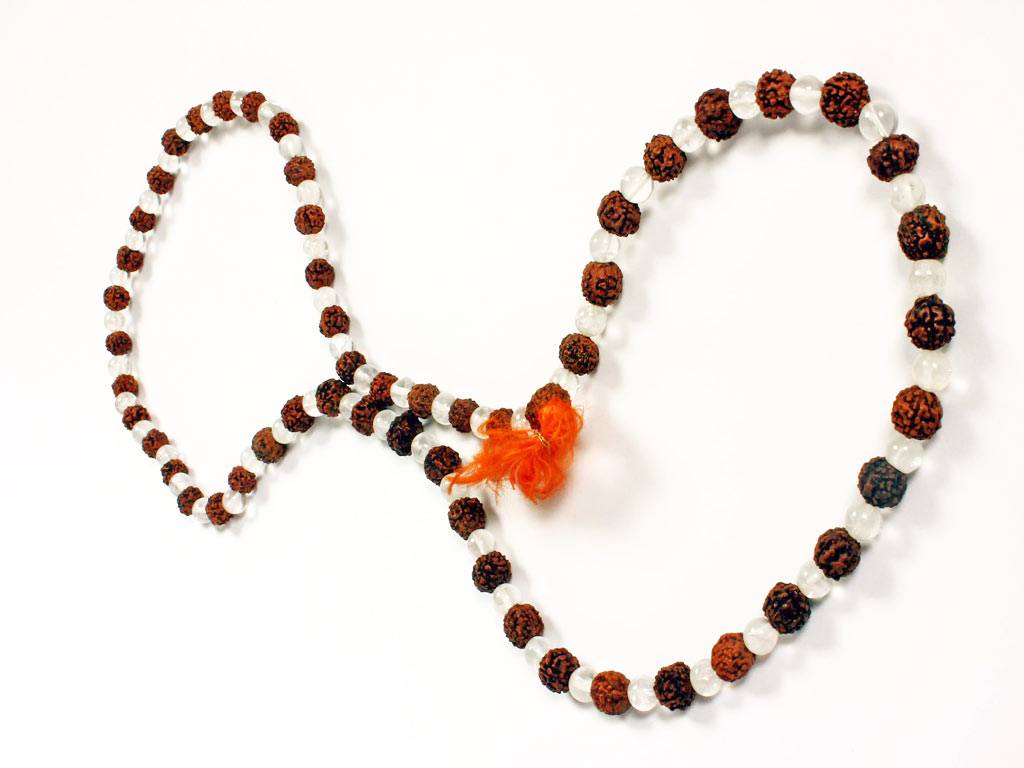Item 51, The Rudraksh Crystal Prayer Beads