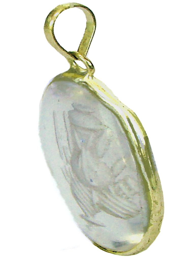 A crystal Ganpathi locket