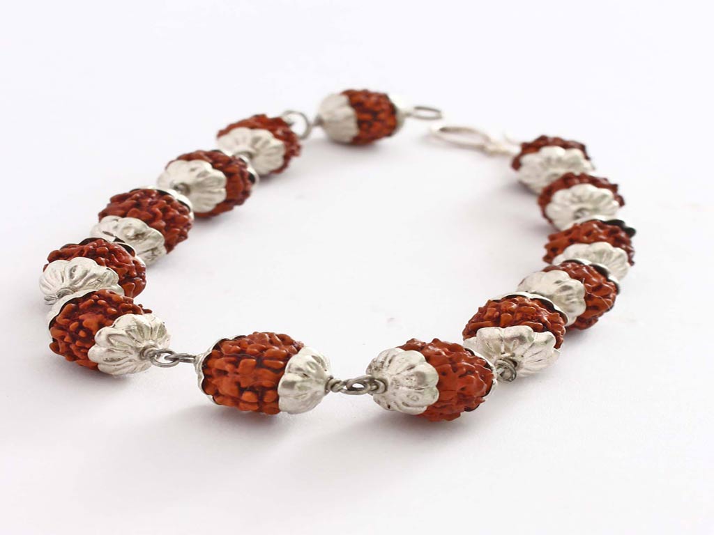 Silver - Rudraksh Bead Lucky Bracelet