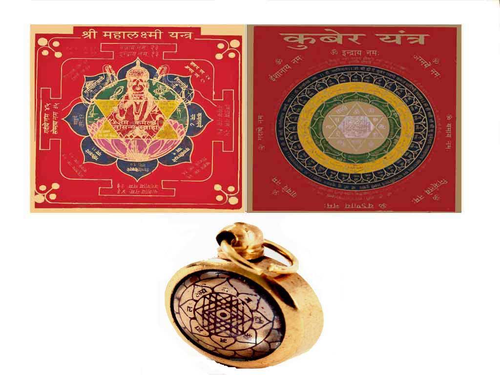 A combination of amulets for wealth
