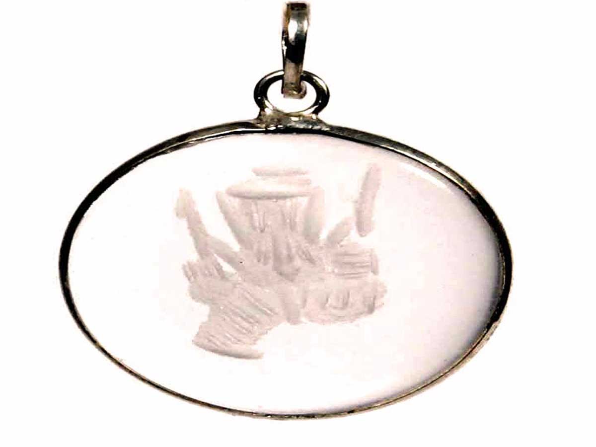 A crystal Ganpathi locket